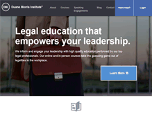 Tablet Screenshot of duanemorrisinstitute.com